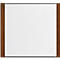 moedel Türschild LMH, Aluminium- und Holzrahmen, Holzart wählbar, Polyester-Abdeckung, Klebemontage, B 159,5 x H 150,5 mm, schwarz/Nussbaum