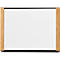 moedel Türschild LMH, DIN A6, individuell beschriftbar, Polyester-Abdeckung, Klebemontage, B 159,5 x H 105,5 mm, Aluminium, schwarz/Eiche