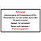 moedel waarschuwingsbord 'Blussen met CO2 brandblusser door deuropening', volgens DGUV 205-034, L 150 x B 250 mm, folie, wit-rood-zwart