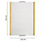Rechthoekige spiegel met houten frame. Afmetingen: 297 mm x 222 mm.