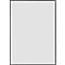 moedel wandbord Madrid, DIN A4, staand formaat, geanodiseerd, zelfklevend of schroefbevestiging, B 212,5 x H 299,5 mm, met inzetstuk, zwart