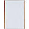 moedel Wandschild LMH, DIN A3, Hochformat, Holz- und Aluminiumrahmen, Klebe- oder Schraubmontage, B 308,5 x H 422,5 mm, bronze/Nussbaum
