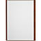 moedel Wandschild LMH, DIN A4, Hochformat, Holzrahmen, Aluminium, Klebe- oder Schraubmontage, B 221,5 x H 299,5 mm, Nussbaum, bronze/Nussbaum