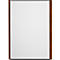 moedel Wandschild LMH, DIN A4, Hochformat, Holzrahmen, Aluminium, Klebe- oder Schraubmontage, B 221,5 x H 299,5 mm, Nussbaum, schwarz/Nussbaum