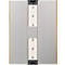 moedel Wandschild LMH, DIN A4, Hochformat, Holzrahmen mit Kappen, Klebe- oder Schraubmontage, B 222 x H 297 mm, silber/Ahorn