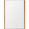 moedel Wandschild LMH DIN A4, Hochformat, individuell beschriftbar, Klebe- oder Schraubmontage, B 221,5 x H 299,5 mm, silber/Eiche