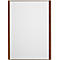 moedel Wandschild LMH, DIN A4, Holz- und Aluminiumrahmen, Bronze eloxiert, Klebe- oder Schraubmontage, B 221,5 x H 299,5 mm, bronze/Nussbaum