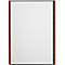 moedel Wandschild LMH, DIN A4, wechselbare Einlagen, Klebemontage, B 221,5 x H 299,5 mm, Nussbaum/schwarz