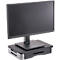 Monitor-/printer-standaard - tot 15 kg - B 400 x D 300 x H 74 mm - zilver/zwart