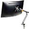 Monitorarm BakkerElkhuizen BE Flexibel, voor 1 monitor, tot 10 kg, draaibaar, kantelbaar en zwenkbaar, klembreedte 80 mm, VESA-compatibel, ergonomisch, in hoogte verstelbaar van 170 tot 582 mm, donkergrijs/zwart