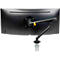 Monitorarm BakkerElkhuizen BE Flexibel, voor 1 monitor, tot 10 kg, draaibaar, kantelbaar en zwenkbaar, klembreedte 80 mm, VESA-compatibel, ergonomisch, in hoogte verstelbaar van 170 tot 582 mm, zwart