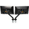 Monitorarm BakkerElkhuizen BE Flexible Dual, für 2 Monitore, bis 10 kg, dreh-, neig- und schwenkbar, 80 mm Klemmweite, VESA-komaptibel, ergonomisch, Höhenverstellbar von 170 bis 582 mm, schwarz 