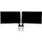 Monitorarm BakkerElkhuizen BE Flexible Dual, für 2 Monitore, bis 10 kg, dreh-, neig- und schwenkbar, 80 mm Klemmweite, VESA-komaptibel, ergonomisch, Höhenverstellbar von 170 bis 582 mm, schwarz 