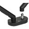 Monitorarm BakkerElkhuizen BE Flexible Dual, für 2 Monitore, bis 10 kg, dreh-, neig- und schwenkbar, 80 mm Klemmweite, VESA-komaptibel, ergonomisch, Höhenverstellbar von 170 bis 582 mm, schwarz 
