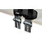 Monitorarm BakkerElkhuizen BE Flexible Dual, für 2 Monitore, bis 10 kg, dreh-, neig- und schwenkbar, 80 mm Klemmweite, VESA-komaptibel, ergonomisch, Höhenverstellbar von 170 bis 582 mm, schwarz 