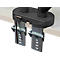 Monitorarm BakkerElkhuizen BE Flexible Dual, voor 2 monitoren, tot 10 kg, draaibaar, kantelbaar en zwenkbaar, klembreedte 80 mm, VESA-compatibel, ergonomisch, in hoogte verstelbaar van 170 tot 582 mm, donkergrijs/zwart