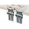 Monitorarm BakkerElkhuizen BE Flexible Dual, voor 2 monitoren, tot 10 kg, draaibaar, kantelbaar en zwenkbaar, klembreedte 80 mm, VESA-compatibel, ergonomisch, in hoogte verstelbaar van 170 tot 582 mm, lichtgrijs/wit