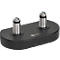 Monitorarm BakkerElkhuizen BE Flexible Dual, voor 2 monitoren, tot 10 kg, draaibaar, kantelbaar en zwenkbaar, klembreedte 80 mm, VESA-compatibel, ergonomisch, in hoogte verstelbaar van 170 tot 582 mm, zwart