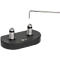 Monitorarm BakkerElkhuizen BE Flexible Dual, voor 2 monitoren, tot 10 kg, draaibaar, kantelbaar en zwenkbaar, klembreedte 80 mm, VESA-compatibel, ergonomisch, in hoogte verstelbaar van 170 tot 582 mm, zwart