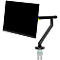 Monitorarm BakkerElkhuizen BE Flexible, für 1 Monitor, bis 10 kg, dreh-, neig- und schwenkbar, 80 mm Klemmweite, VESA-komaptibel, ergonomisch, Höhenverstellbar von 170 bis 582 mm, schwarz