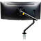 Monitorarm BakkerElkhuizen BE Flexible, für 1 Monitor, bis 10 kg, dreh-, neig- und schwenkbar, 80 mm Klemmweite, VESA-komaptibel, ergonomisch, Höhenverstellbar von 170 bis 582 mm, schwarz