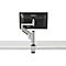 Monitorarm BakkerElkhuizen Filex Galaxy Flex Single, voor 1 beeldscherm tot 12 kg, in hoogte &amp; diepte verstelbaar, draaibaar &amp; kantelbaar, met tafelklem, zilver