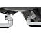 Monitorarm BakkerElkhuizen Filex Galaxy Modular Dual, voor 2 beeldschermen tot 12 kg, in hoogte &amp; diepte verstelbaar, draaibaar &amp; kantelbaar, met tafelklem, zilver