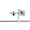 Monitorarm Duurzaam, voor 1 Display 21-27" & 1 Tablet 7-13", VESA, draaibaar & kantelbaar, in hoogte verstelbaar, met bureauklem