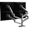Monitorarm Ergotron LX Pro Dual Direct, für 2 Displays bis 24″, neig-/schwenk-/drehbar, höhenverstellbar, Tischhalterung, VESA, Metall, dunkelgrau