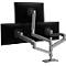 Monitorarm Ergotron LX Pro Dual Direct, für 2 Displays bis 24″, neig-/schwenk-/drehbar, höhenverstellbar, Tischhalterung, VESA, Metall, dunkelgrau