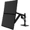 Monitorarm Ergotron LX Pro Dual Direct, für 2 Displays bis 24″, neig-/schwenk-/drehbar, höhenverstellbar, Tischhalterung, VESA, Metall, schwarz