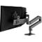 Monitorarm Ergotron LX Pro Dual Direct, für 2 Displays bis 27″, neig-/schwenk-/drehbar, höhenverstellbar, Tischhalterung, VESA, Metall, dunkelgrau