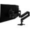Monitorarm Ergotron LX Pro Dual Direct, für 2 Displays bis 27″, neig-/schwenk-/drehbar, höhenverstellbar, Tischhalterung, VESA, Metall, schwarz