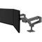Monitorarm Ergotron LX Pro Dual, für 2 Displays nebeneinander, bis 27″, neig-/schwenk-/drehbar, höhenverstellbar, Tischhalterung, VESA, Metall, dunkelgrau
