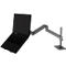 Monitorarm Ergotron LX Pro, hohe Säule, für 1 Display bis 34″, neig-/schwenkbar, höhenverstellbar, Tischhalterung, VESA, Metall, dunkelgrau