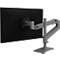 Monitorarm Ergotron LX Pro, hohe Säule, für 1 Display bis 34″, neig-/schwenkbar, höhenverstellbar, Tischhalterung, VESA, Metall, dunkelgrau