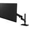 Monitorarm Ergotron LX Pro, hohe Säule, für 1 Display bis 34″, neig-/schwenkbar, höhenverstellbar, Tischhalterung, VESA, Metall, schwarz