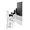 Monitorarm Ergotron TRACE, voor 1 beeldscherm tot 38″ &amp; tot 9,8 kg, in hoogte/diepte verstelbaar, draaibaar/draai/kantelbaar, met tafelklem, wit