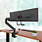 Monitorarm Fellowes® Eppa™, für 2 Displays bis 32" & je bis 8 kg, höhenverstell-/dreh-/schwenk-/neigbar, Crossbar-Design, Kabelführung, Tischklemme, schwarz