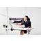 Monitorarm Fellowes® Eppa™, für 2 Displays bis 32' & je bis 8 kg, höhenverstell-/dreh-/schwenk-/neigbar, Crossbar-Design, Kabelführung, Tischklemme, silber