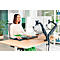 Monitorarm Leitz Ergo Dual, für 2 Displays bis 32' & bis 9 kg, dreh- und neigbar, höhenverstellbar, Kabelführung, VESA, dunkelgrau