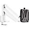 Monitorarm Novus CLU I C, voor 1 monitor tot 7 kg, met tafelbevestiging, kantel/zwenk/in hoogte verstelbaar, wit