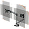 Monitorhalter Durable Select Plus, für 2 Monitore bis 32', mit Tischbefestigung, dreh-/schwenk-/höhenverstellbar, VESA-kompatibel, silber