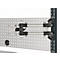 Monitorhalter für AST31 Tischaufbau, um 360° drehbar, neigbar, schwenkbar, VESA, Kunststoff/Aluminium, schwarz-silber