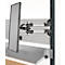 Monitorhalter für AST31 Tischaufbau, um 360° drehbar, neigbar, schwenkbar, VESA, Kunststoff/Aluminium, schwarz-silber