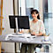 Monitorständer Fellowes Hana™ LT, für 1 Monitor bis 22,6 kg, 3-fach höhenverstellbar, mit Stauraum, B 560 x T 222 x H 102 mm, weiß