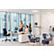 Monitorständer Fellowes Hana™ LT, für 1 Monitor bis 22,6 kg, 3-fach höhenverstellbar, mit Stauraum, B 560 x T 222 x H 102 mm, weiß
