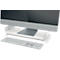 Monitorständer Leitz® Ergo, für 1 Display bis 27', höhenverstellbar, mit Stauraum für Tastatur, B 209 x T 438 x H 112 mm, hellgrau