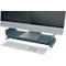 Monitorständer Leitz® Ergo, für 1 Display bis 27", höhenverstellbar, mit Stauraum für Tastatur, B 209 x T 438 x H 112 mm, samtgrau