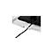 Monitorstandaard BakkerElkhuizen Q-riser 110, acryl, tot 8,5 kg, verstelbare hoogte 75/105 mm
